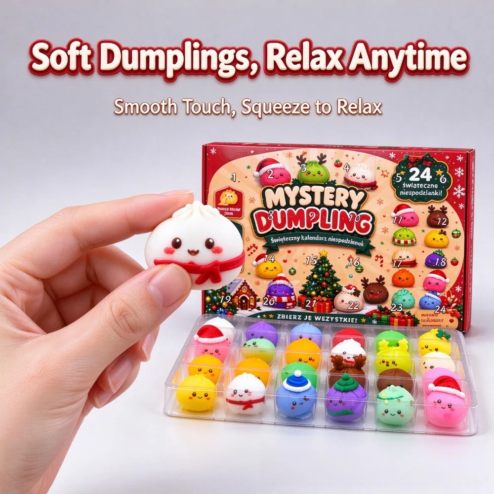 2026 Christmas Squishy Fidget Advent Calendar, 24 Pcs Surprise Sensory Toys, Holiday Countdown Gift Box
