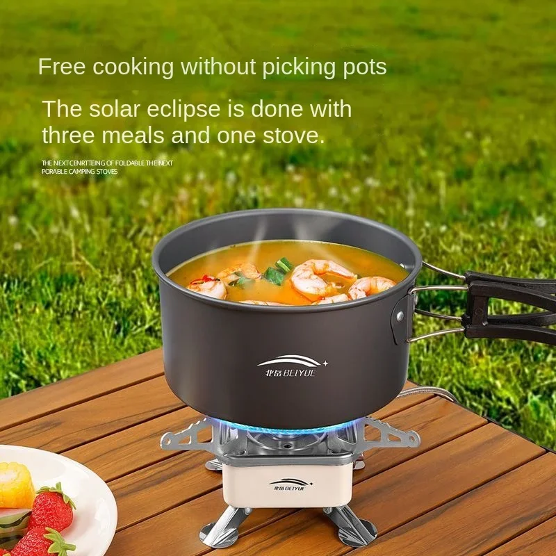 Cassette stove Outdoor camping  Boiling water Portable folding gas Camping cooker Gas stove