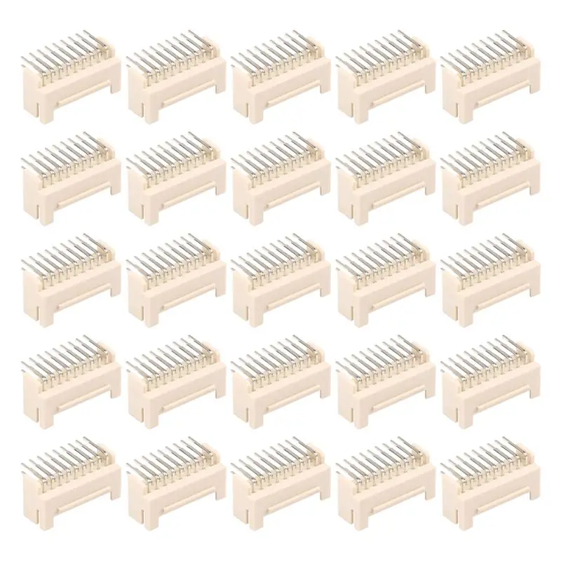 ABKW-25Pcs BTC BCH LTC ZEC ETH DCR Miner Connector 2X9P Male Socket Curved Needle Suitable For Asic Miner Antminer S9 Z11
