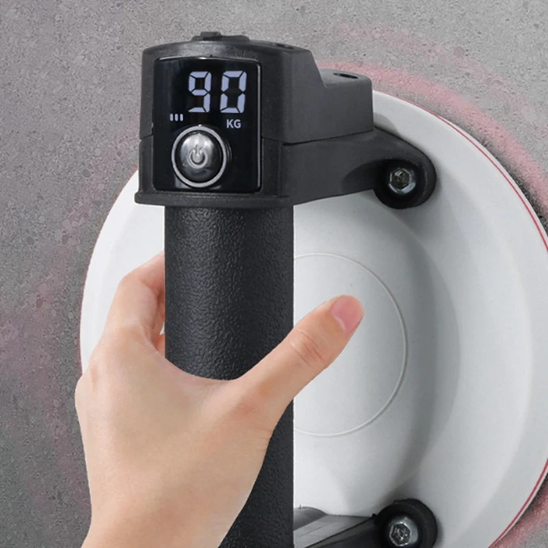 Electric Vacuum Sucker 90KG Heavy-Duty Lifter with Rechargeable Battery and One-Click Starts