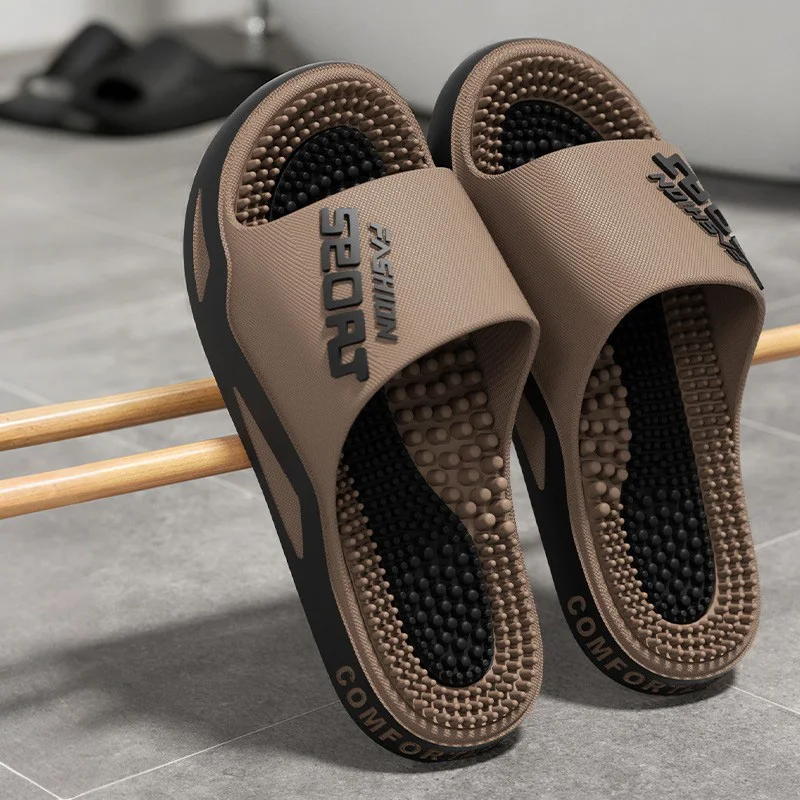 New Men Slippers Massage Slipper Summer Flats Fashion Flip Flops Outdoor Sandals Women Slides Non-Slip Couples Casual Home Shoes view 6