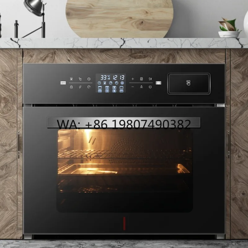 

60L Built-in Electric Oven, Black Shell Large Capacity, Multifunctional Baking Cooking Appliance for Home Kitchen