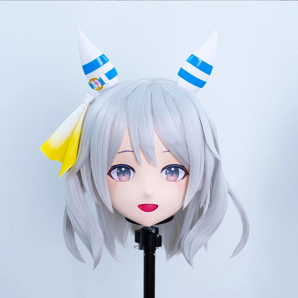 

(MEO396) Customize Handmade Full Head Lockable Crossdress Male to Female Japanese Cartoon Anime Game Character Kigurumi Mask