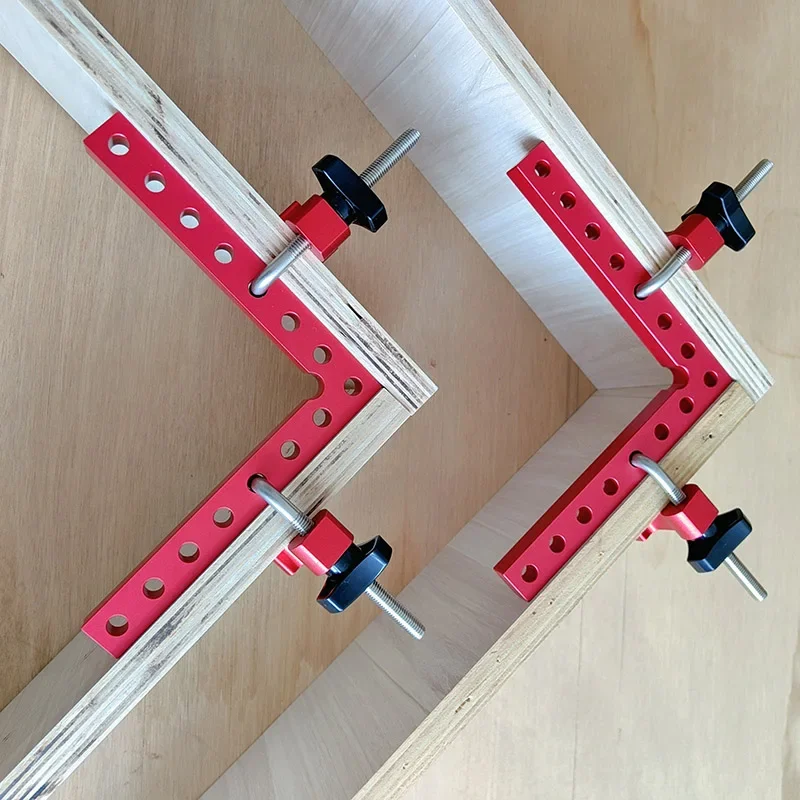 Imagem -05 - Braçadeiras de Ângulo Reto de Quadrados de Posicionamento para Carpintaria Braçadeira de Canto Ferramenta de Fixação de Carpinteiro para Armários 90 °