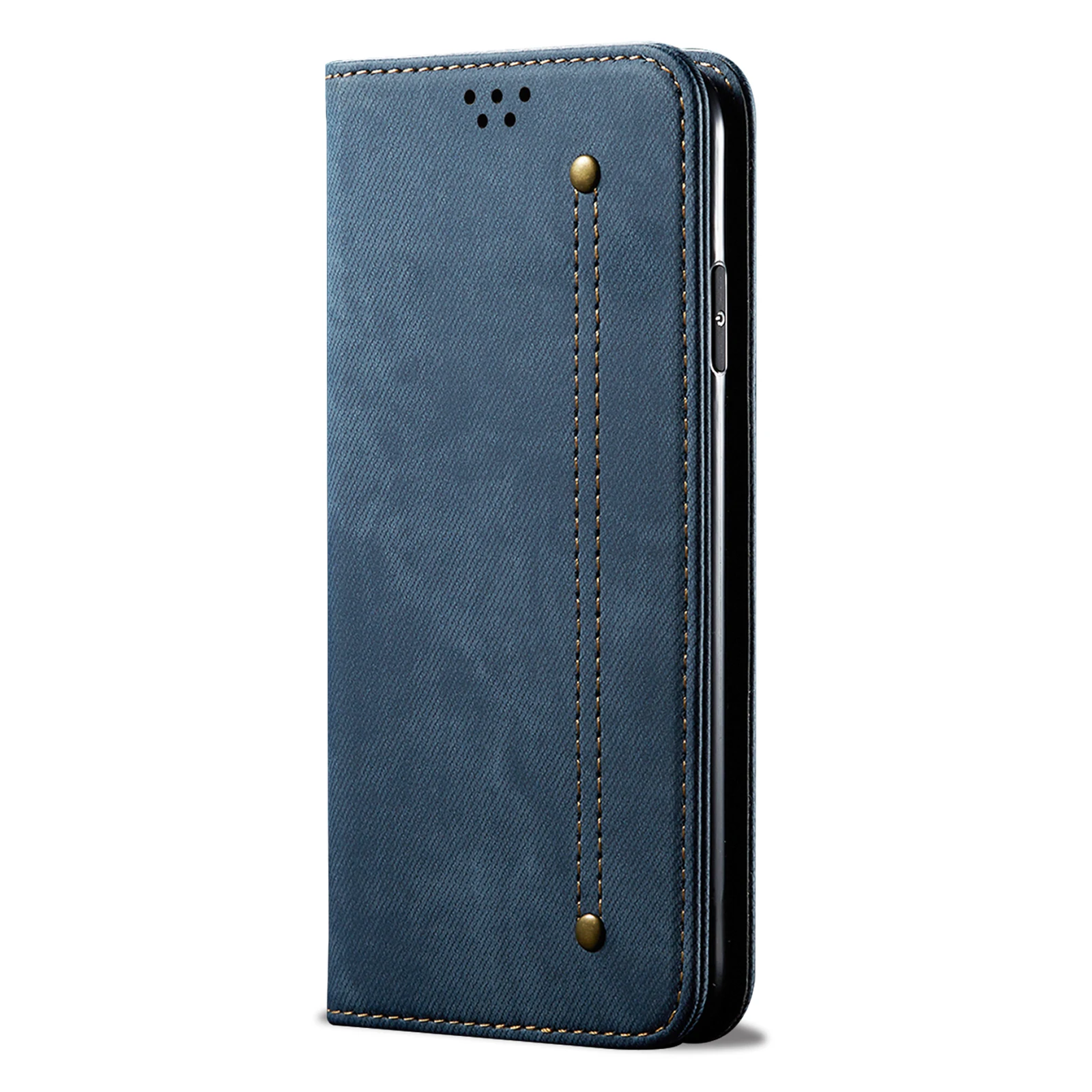 Luxury Denim Flip Pu Leather Wallet Phone Cases For Xiaomi Redmi K70 K60 K50 Pro K70E Ultra Case Cover