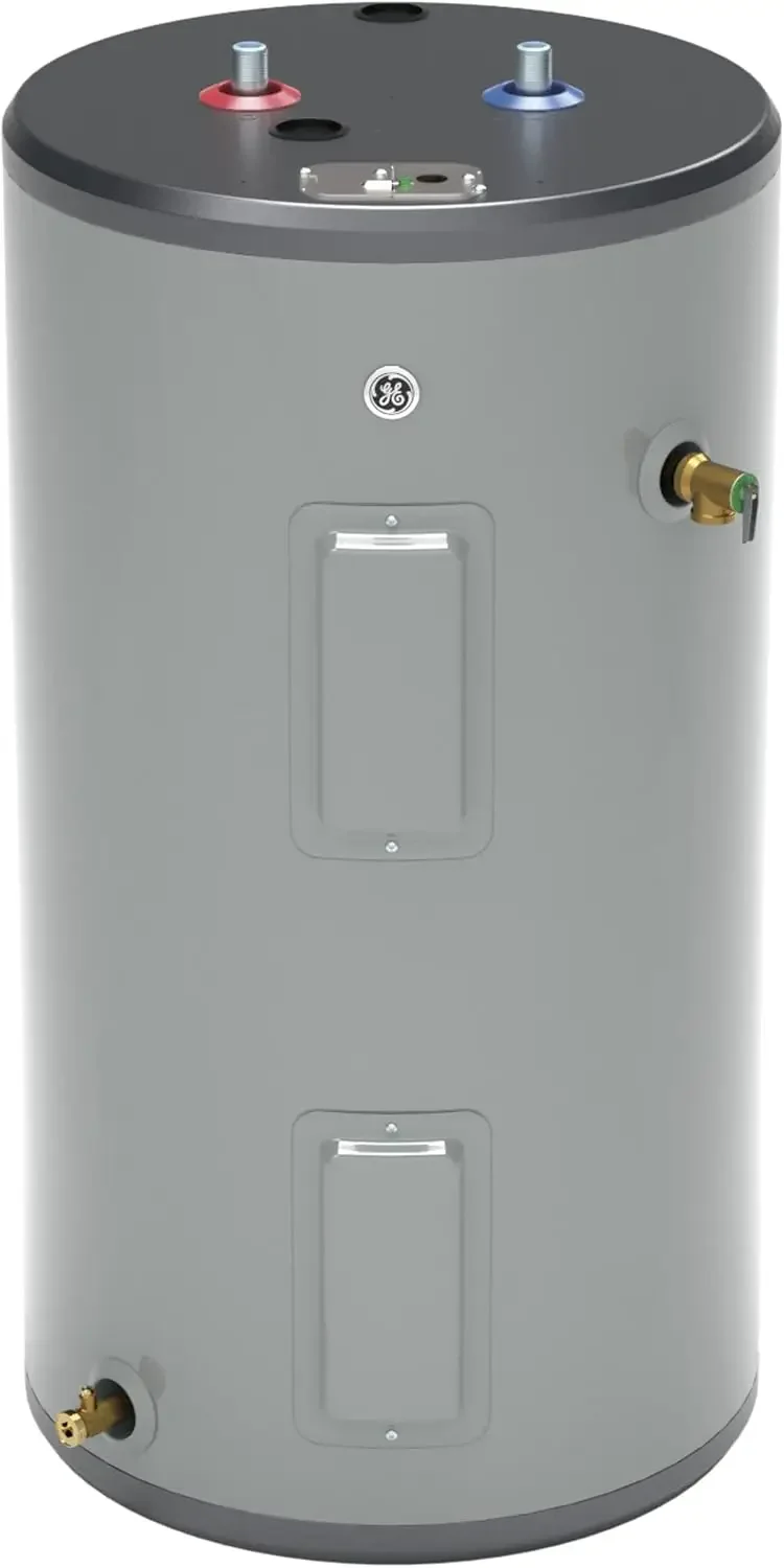 Appliances 30 Gallon Electric Water Heater with Adjustable Thermostat Short 240 Volt Durable Design