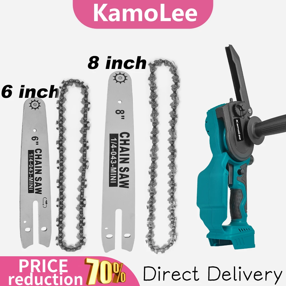 

Низкая цена! Камаolee 6/8-дюймовые аксессуары для бензопилы, направляющая цепь, высокопрочная и высокая твердость, пила, ветки дерева, садовые инструменты
