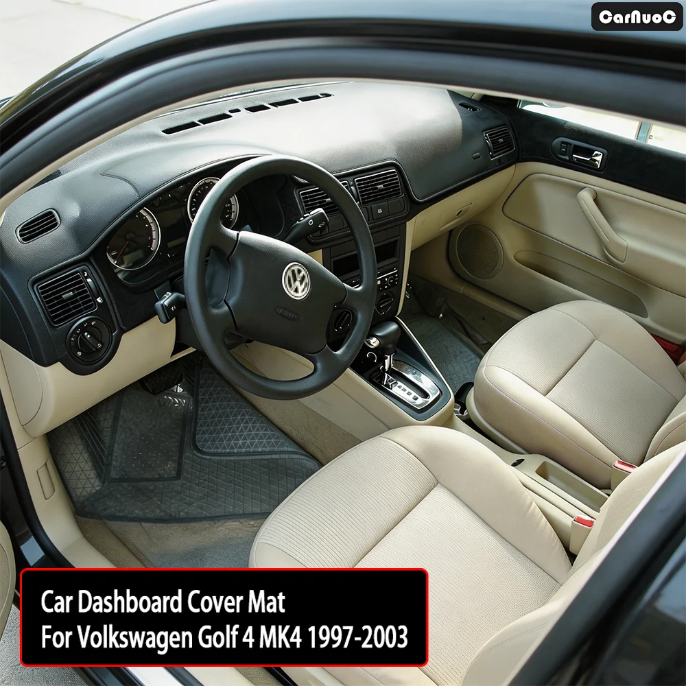 

For Volkswagen Golf 4 MK4 1997-2003 Breathable Car Dash Cover Mat-Reduce Sun Heat and Glare Avoid Light Pad