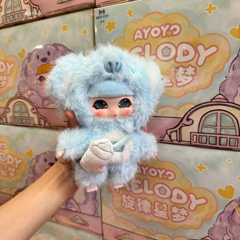 Véritable Meetoy Ayoyo Star Dream Melody série mignon en peluche vinyle poupée boîte aveugle cadeau mystère Anime jouets à collectionner pour les Fans des enfants