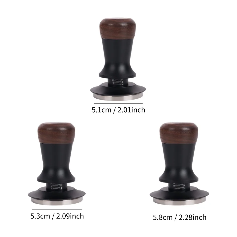 51/53/58 mm walnoothout koffiesabotage - handmatige espressostamper met constante druk, professioneel barista-gereedschap voor thuiscafé, C - afbeelding 2