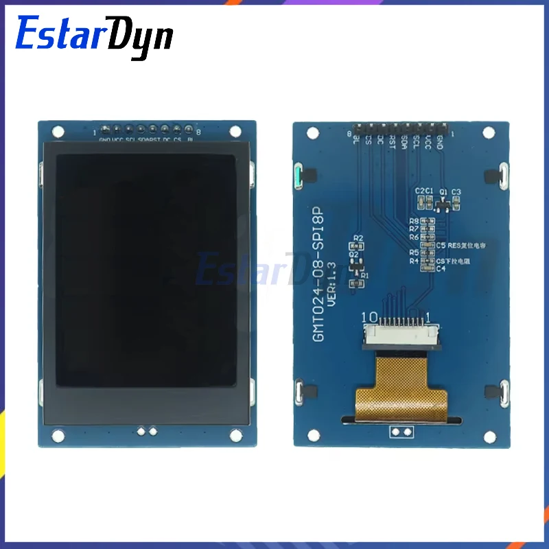Estardyn Layar LCD TFT 2.4 Inci ST7789 Layar Kecil 240*320 Modul Monitor LCD Layar Warna SPI