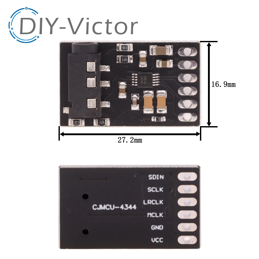 Modulo di conversione CS4344 D/A convertitore Audio Stereo connessione Audio Stereo modulo Audio interfaccia 2kHz-200kHz I2S