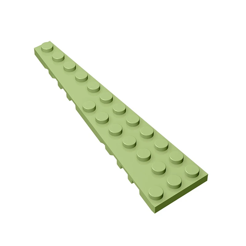 Gobricks 10PCS 47397 Wedge Plate 12 x 3 LeftBuilding Blocks Parts  MOC DIY Education Build Educational Toys  Brick For Children