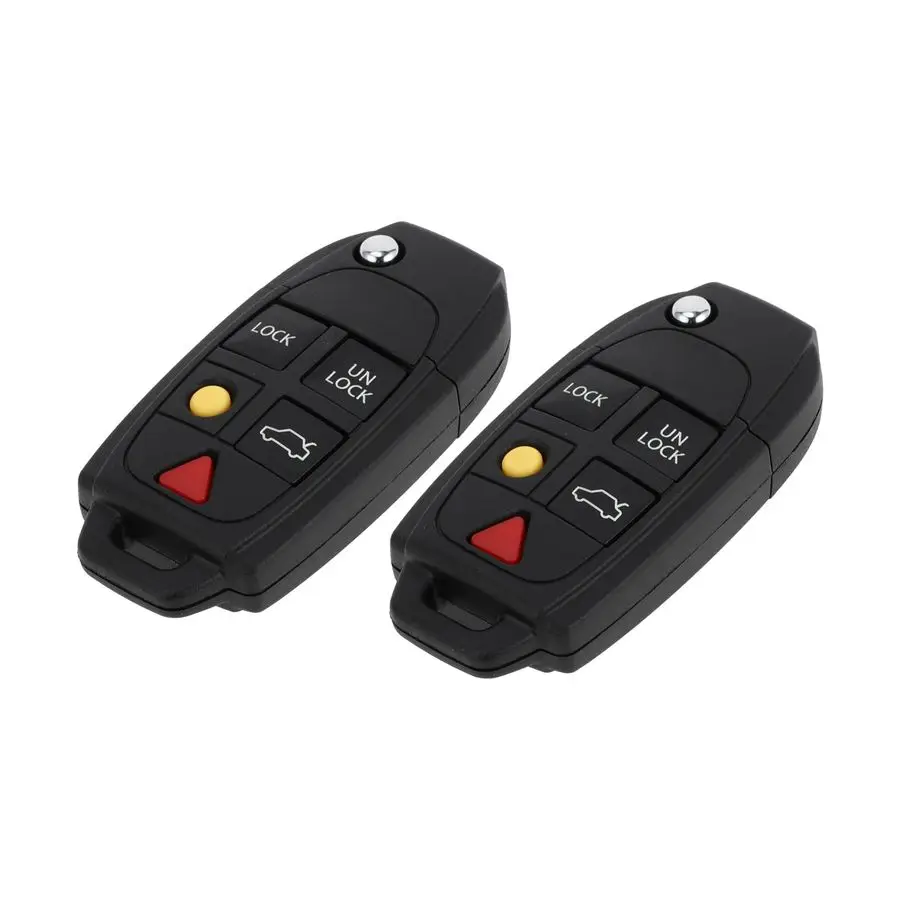 

2 Set 433MHz LQNP2TAPU Keyless Entry Remote Ignition Transponder Key Fob for Volvo XC90 20042014 for Volvo XC70 20042007 5 Butto