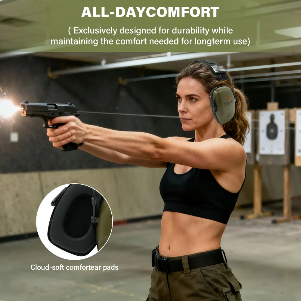 

Hot Sell Tactical Shooting Earmuff Anti-noise Headphone Sound Amplification Hearing Protection Headset Foldable outdoor Earmuff