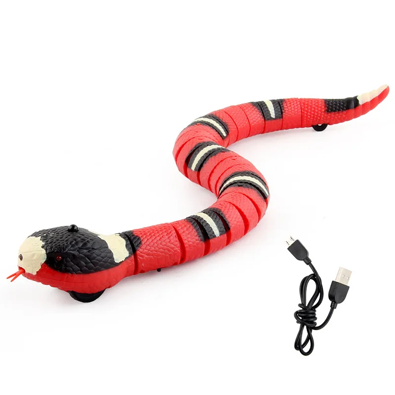 Smart Snake Cat Toy Interactive Electronic Pet Toy USB Charging Cat Accessories Pet Game Toy Cat