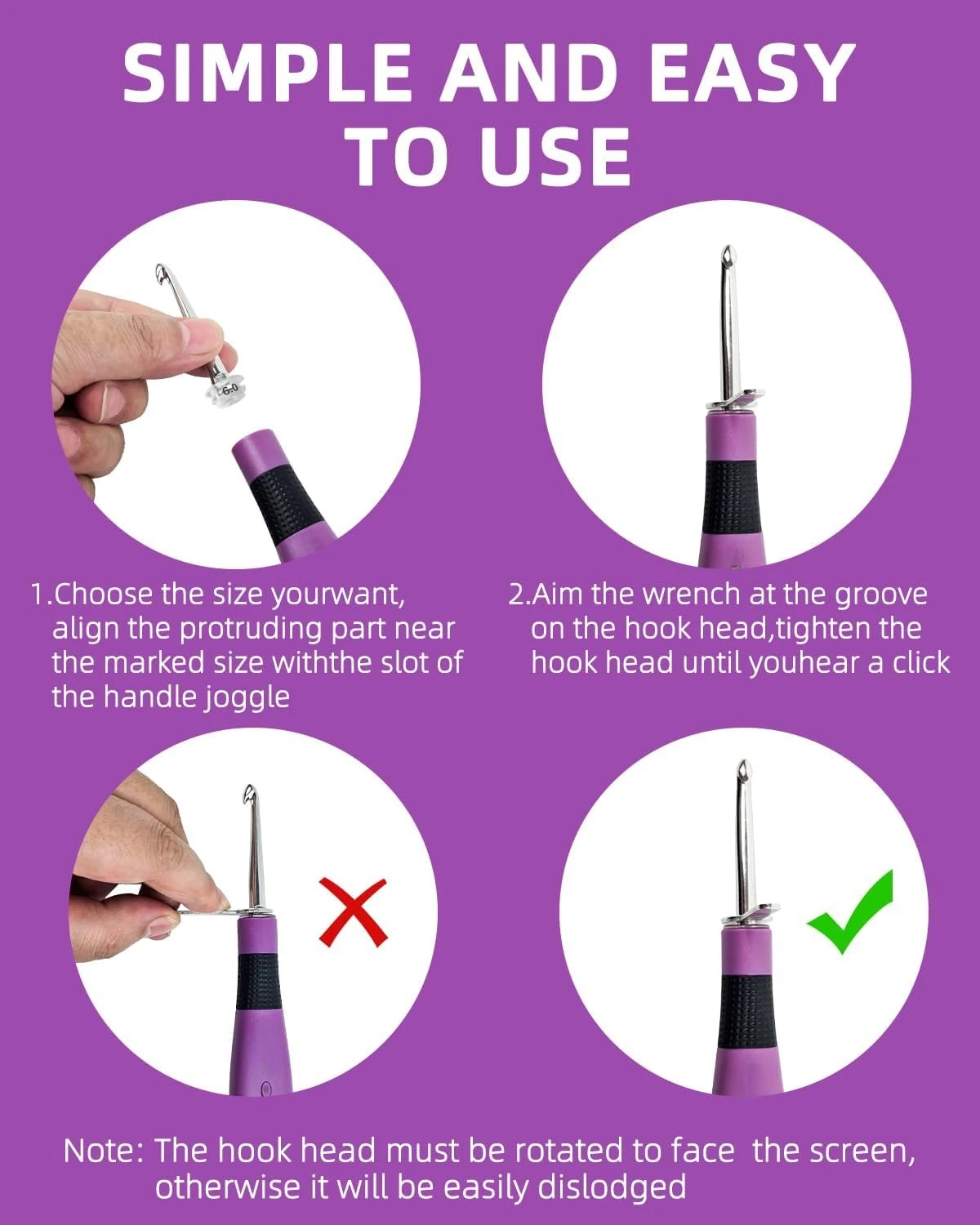 24가지 사이즈의 크로셰 훅 세트(LED 조명 및 스티 - Crochet Hook Set 리뷰 및 가격