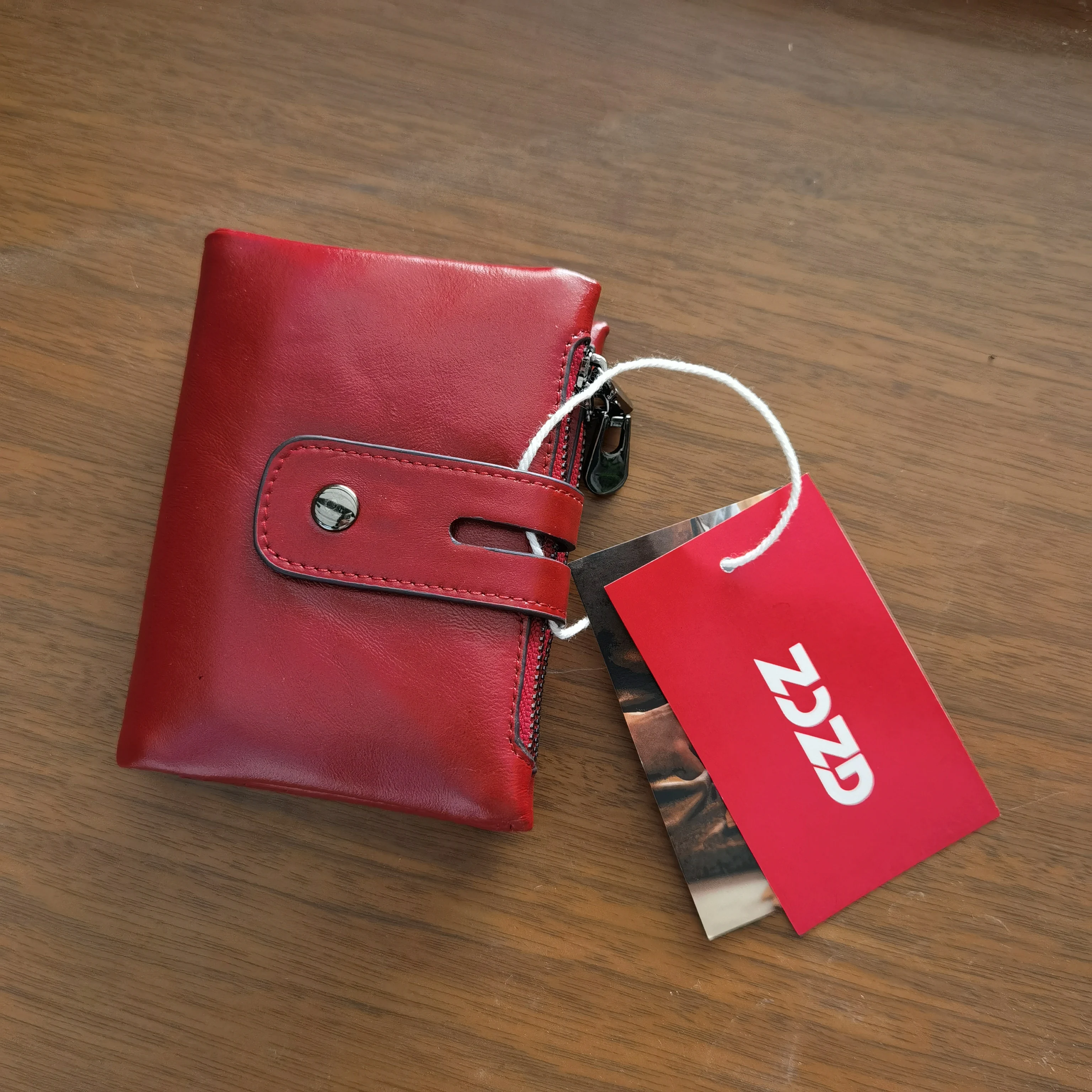 GZCZ Wallet For Men Original Super Value Luxury Leather Coin Card Holder With Anti-theft Zipper PurseRFID