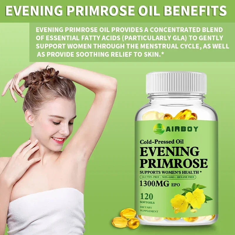 Evening Primrose Oil - Anti-Aging, Brightening, Immune Support, Hormone Balance, Healthy Skin
