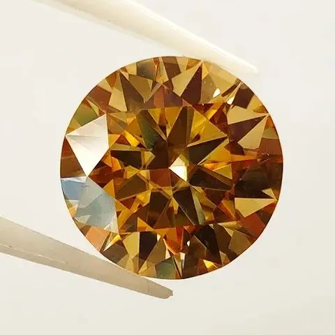 

Champagne Moissanite With GRA Certificated Engraving Round Cut Moissanite Pass diamond Tester Pen II DIY Jewelry Ring Making