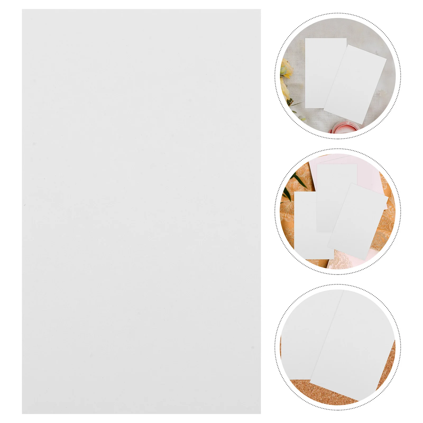 Imagem -02 - Cartões Flash em Branco Note Pad Scratch Paper Flashcards para Estudar Notas 200 Pcs