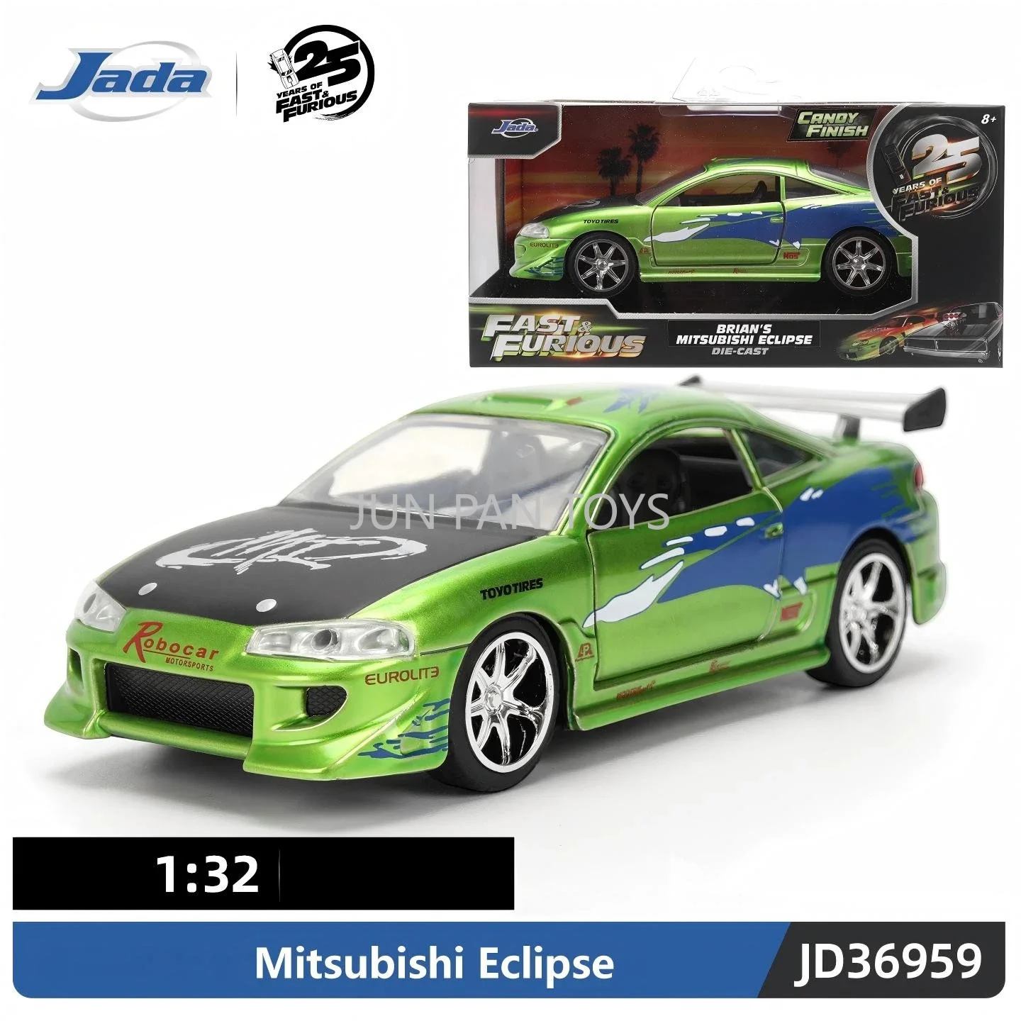Original Jada Fast & Furious 1:24 Die-Cast Car Model