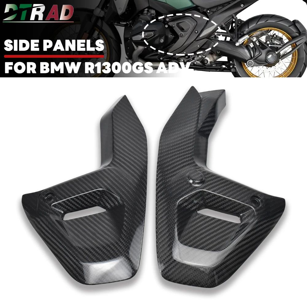 R1300 GS ADV For BMW R1300GS Adventure 2023 2024-2026 100% Carbon Fiber Engine Side Panels Undertank Frame Side Cover Case Caps