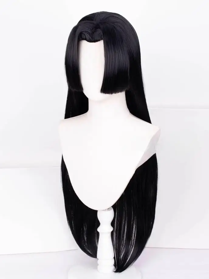 Wig Psylocke Wig Sintetis Permainan Wanita Mv Rivals Psylocke Sai Wig Cosplay Rambut Panjang Hitam Rivals Psylocke Wig Rambut Dendam