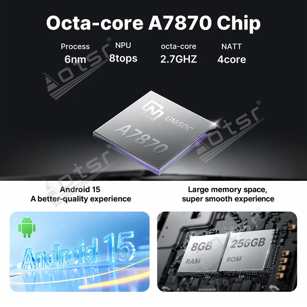 11.5"Android 15 For Suzuki Jimny 2019-2025 Car Radio GPS Navigation CarPlay DSP Screen Multimedia Player Head Unit view 3