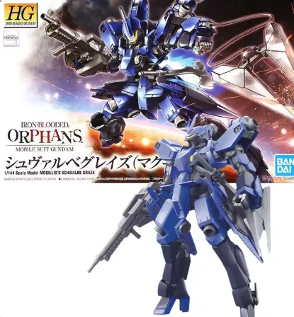 Bandai HGIBO 003 1/144 Iron-blooded Orphans GRAZE Commander Gundam Assembled Model Movable Figure