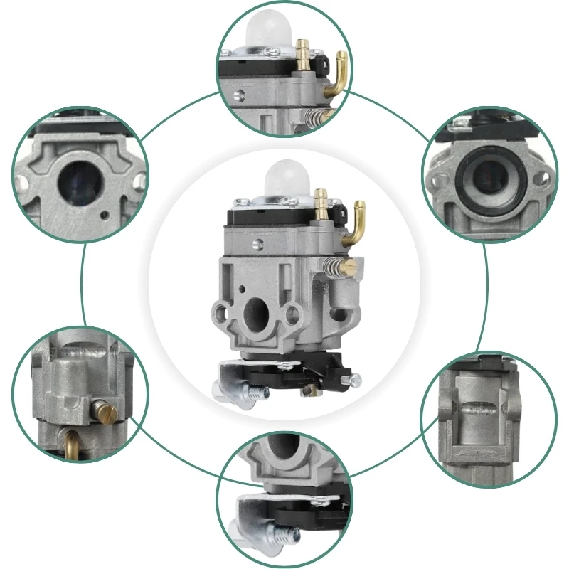 11mm Chainsaw Brush Cutter Carburetor For Walbro WYJ-138WYK-186 26cc 33cc 1E34F 1E36F TL23 TL26 TU26 2 Stroke Lawn Mower Engine view 2