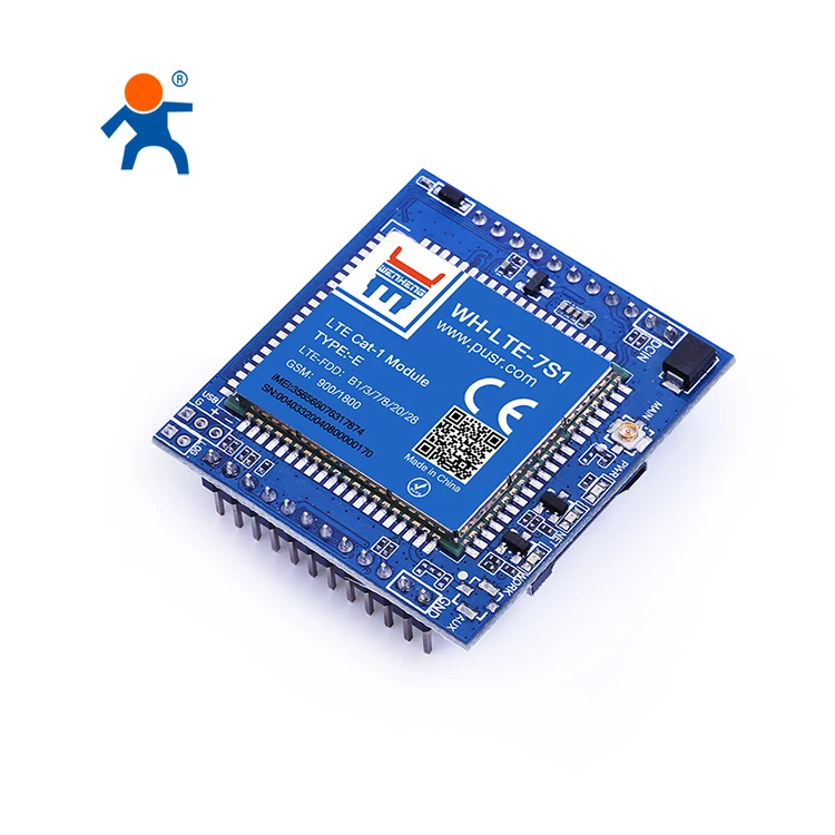 WH-LTE-7S1-E DIP Tipo LTE CAT 1 4g GSM Iot Módulo Suporta a Rede GPRS MQTT IoT Plataforma