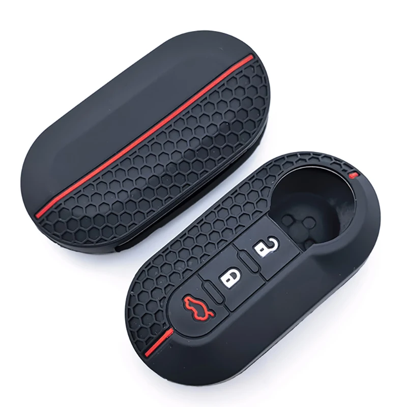 Silikon Schlüssel Fall Fernbedienung Fob Auto Schlüssel Abdeckung Für Peugeot Boxer Für Citroen Jumper Für Fiat 500 Panda Ducato 500L Punto Lancia Musa