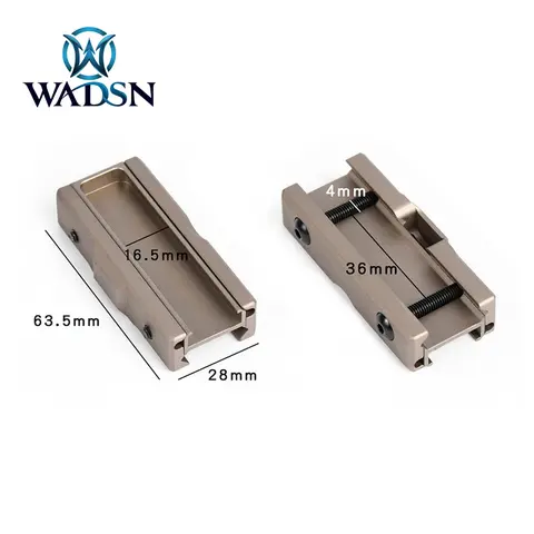 WADSN-전술 피카티니 스위치 슬롯 마운트 포켓 패널, M300 M600 손전등 DABL A2 PEQ15 압력 스위치 베이스 사냥