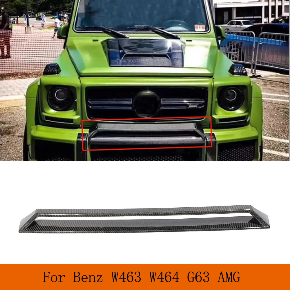 Real Carbon Fiber Car Air Inlets Vent For Mercedes-Benz G Class W463 W464 G63 AMG Front Air Scoop Front Vent Cover Body Kits