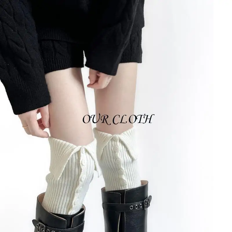 Thermal Ankle Socks Trendy Button Closure Design Lightweight Winter Essential Y1AC