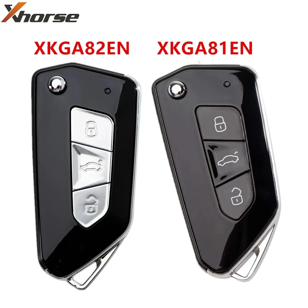 3pcs Xhorse XKGA81EN XKGA82EN XK Series Wired Remotes GA08 Style 3 Buttons for VVDI2 English version