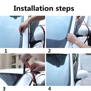 T-Aped Rubber Sealing Strip for Auto, SoundProof, Sunroof, Windproof, Glass, Adhesive, Dust Stickers, Accessories 11 Main Sales Sun Rubber - №8