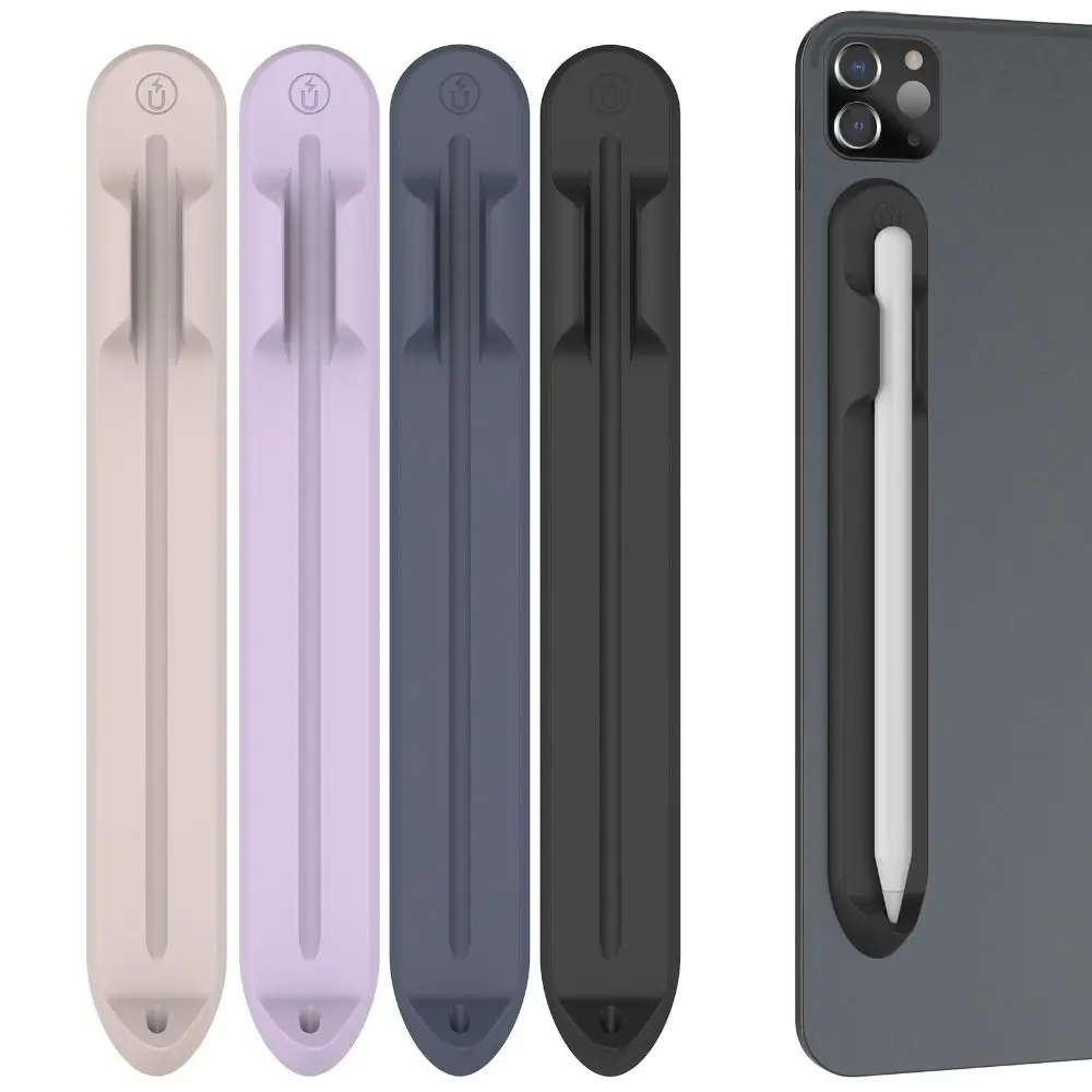 

New Silicone Pencil Holder Removable Adhesive Magnetic Pen Slot Accessories Durable Storage Holder for Apple Pencil 1 2