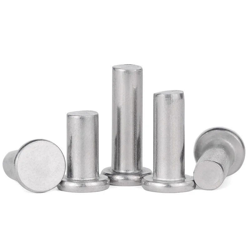 304 الفولاذ المقاوم للصدأ غاطسة رئيس برشام الصلبة (نوع المذهل) الذاتي توصيل تدق على شقة رئيس برشام M2 M2.5 M3 M4 M5 M6 M8