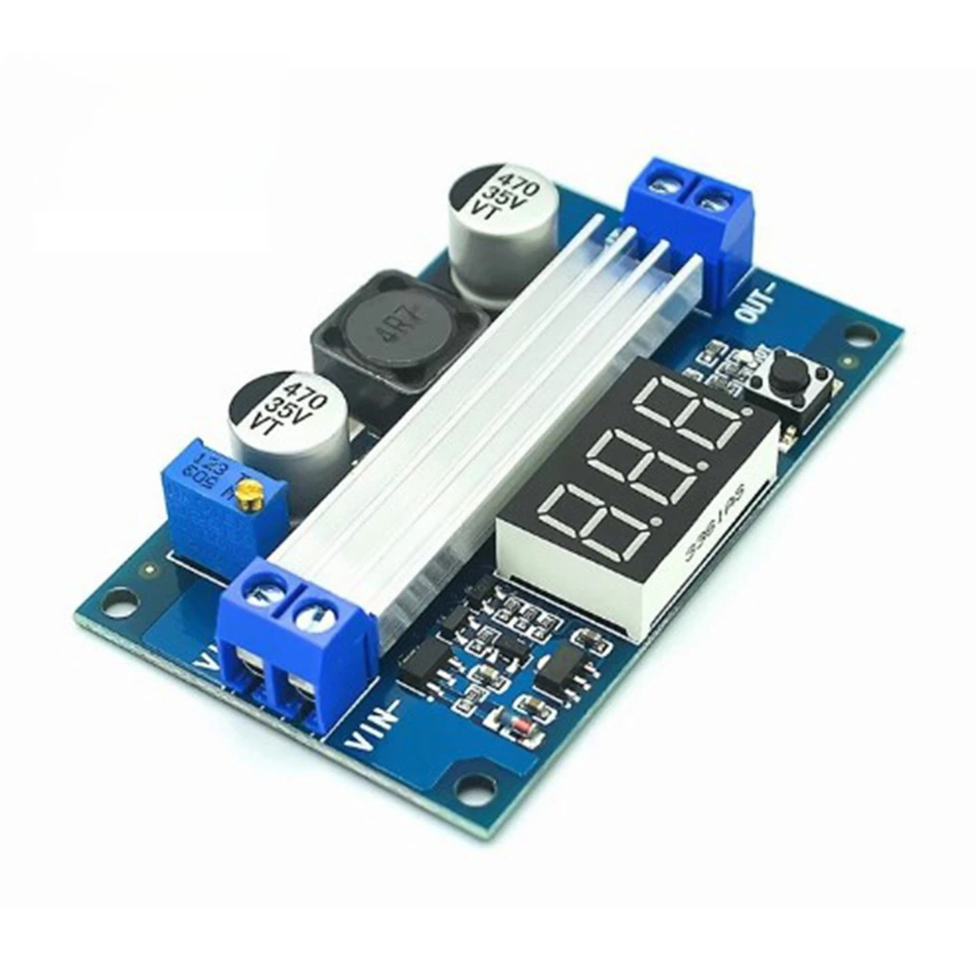 DC DC Boost Converter Adjustable 30 35V to 35 35V 100W with Digital Voltage Display High Power Step Up Module
