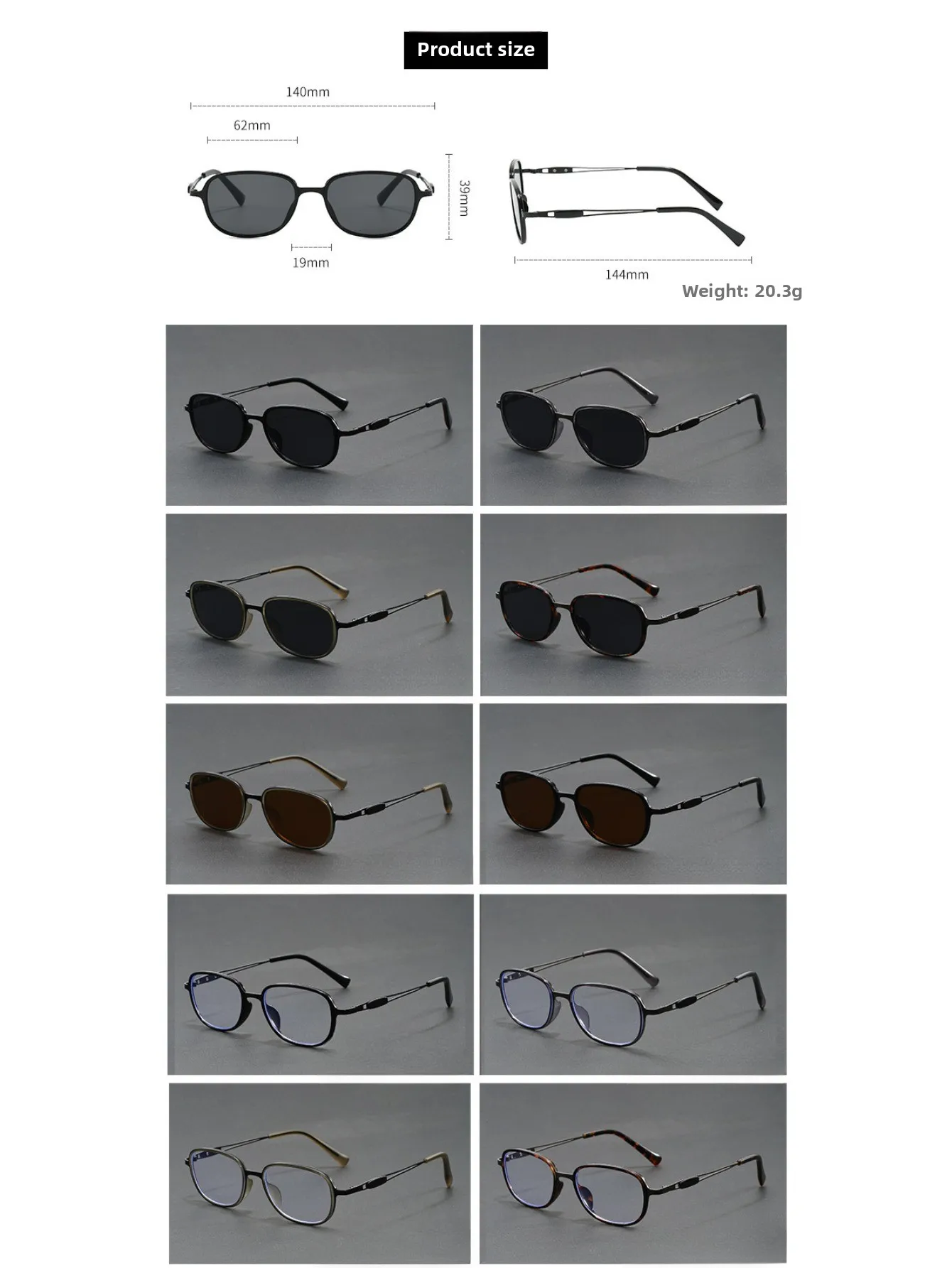 Japanische handgemachte reine Titan-Brille, kleine runde Herren-Retro-Design, ultraleichte Brille, flache Lichtbrille – Detail 1