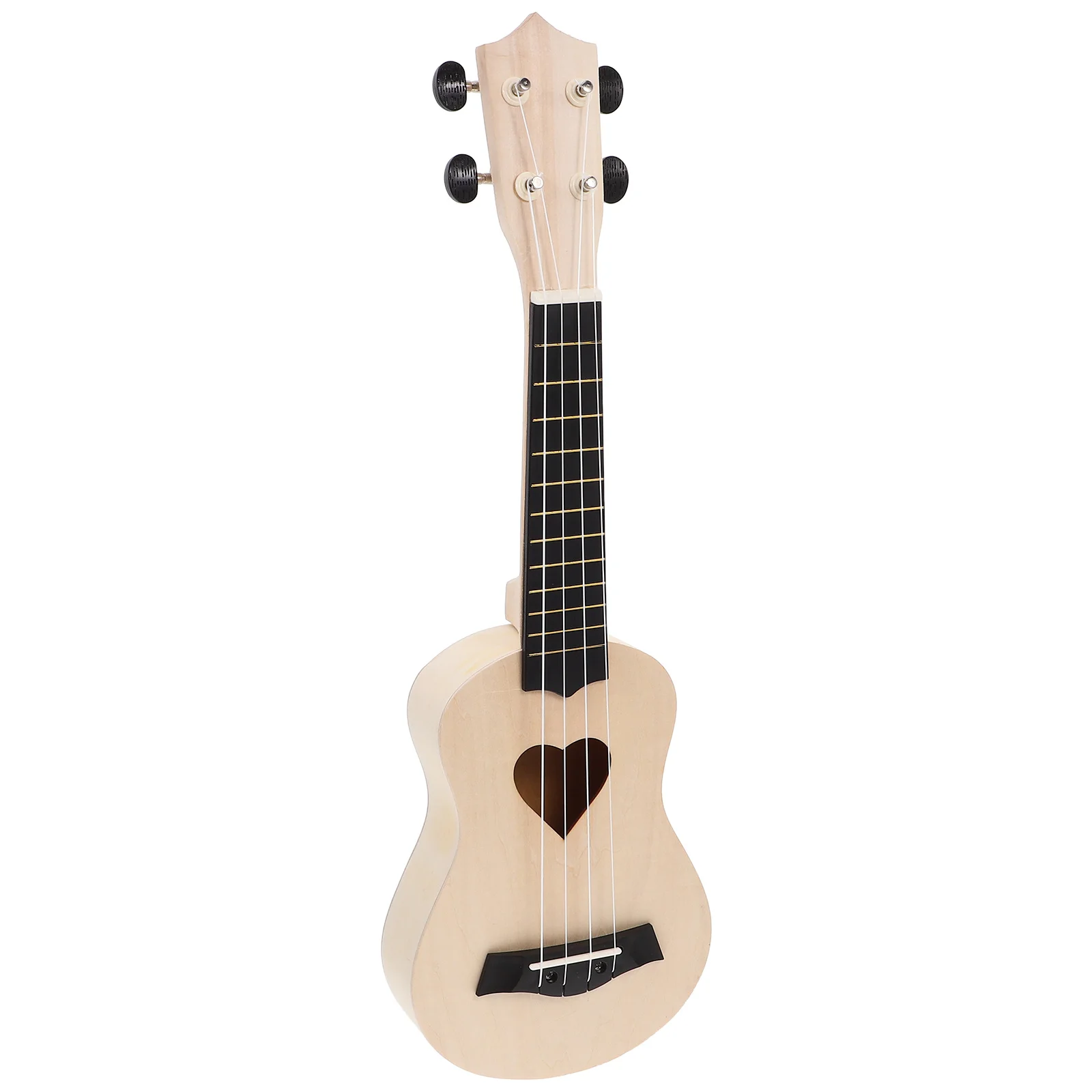

DIY Ukulele Kit Blank Wood Nylon Zinc Alloy Material Sturdy Safe Use Family Craft Project Portable Lightweight