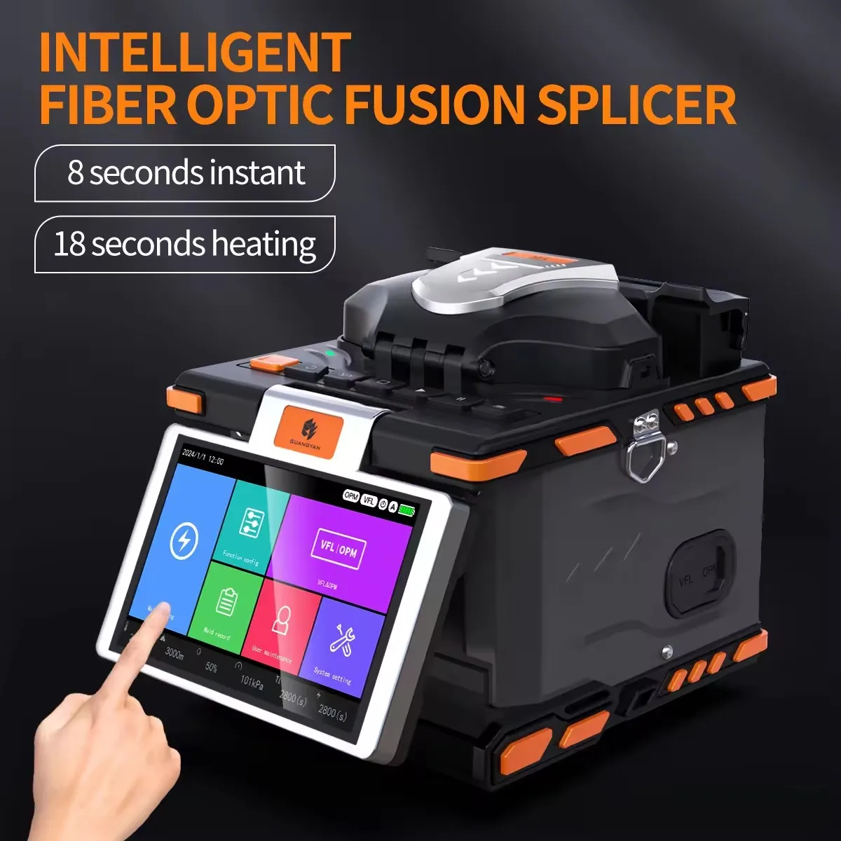 Newest Fusion Splicer Skl 87s Aua Fs 15f Automatic Optical Fiber Splicing Machine With VFL