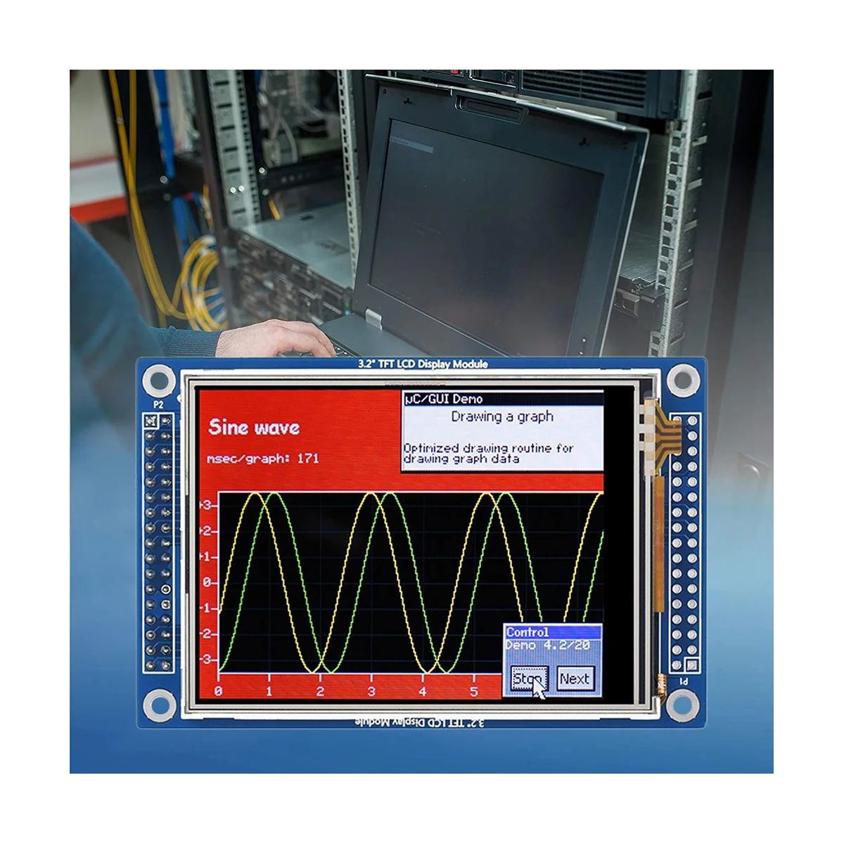 3.2 Inch TFT LCD Display Module 320 x 240 Pixels ILI9341 8080 Parallel+SPI 3.3V LCD 65K Color Resistance Touch