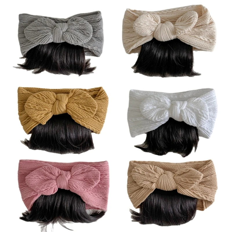 แฟชั่น Bowknot วิกผมหมวก Hairpiece สำหรับทารกแรกเกิดเด็กคอสเพลย์ Headwear Props