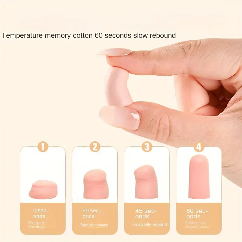 4/24/60/120PCS ป้องกันเสียงรบกวนปลั๊กอุดหู Multicolor Bullet ประเภทโฟมปลั๊กอุดหูสบายช้า Rebound Soft Hearing Protector