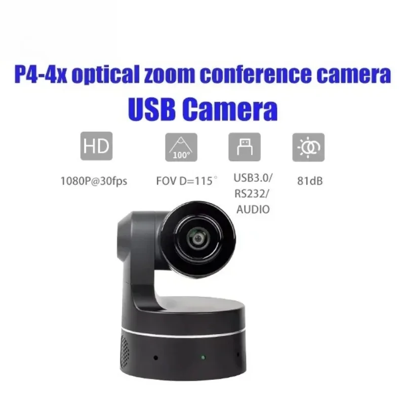4K Full HD Camera for Live Streaming Video Conferencing Online Classes Digital Zoom Camera USB Webcam for PC with Remote Control