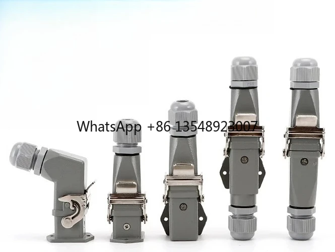 Rectangular Docking Heavy-duty Connector HDC-HA-3 Core 8-pin Aviation 4-pin Plug 6