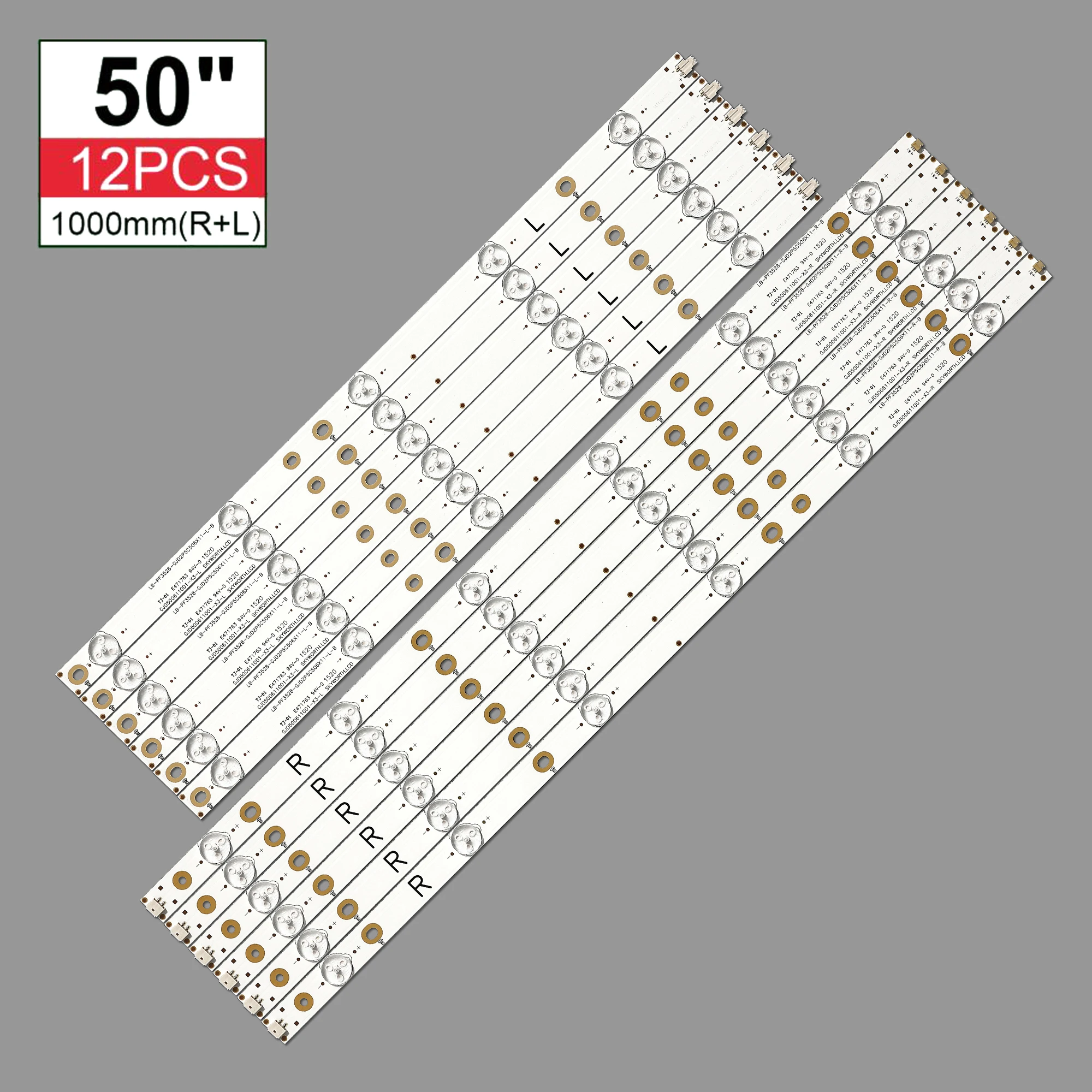 LED Backlight strip(12) For Sharp LC-50LB371C 50LB481U 50PUT6400 50PFT4509 50PFH4009 500TT64 500TT63 LB50045 V0 V1 00 50PFH5300